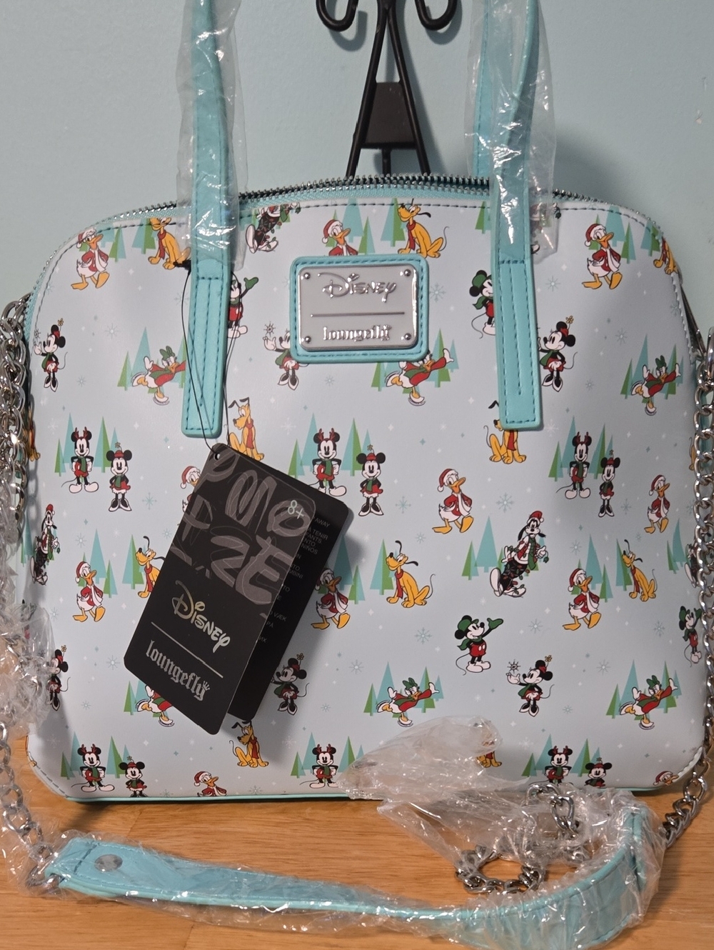 Disney Holiday 2022 Faux Leather NWTs Loungefly Crossbody.  (#95)